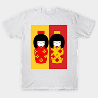 Kokeshis Mother and daughter - Mothers Day T-Shirt